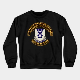 1st Battalion, 503rd Infantry (Airborne Infantry) without SVC Ribbon Crewneck Sweatshirt